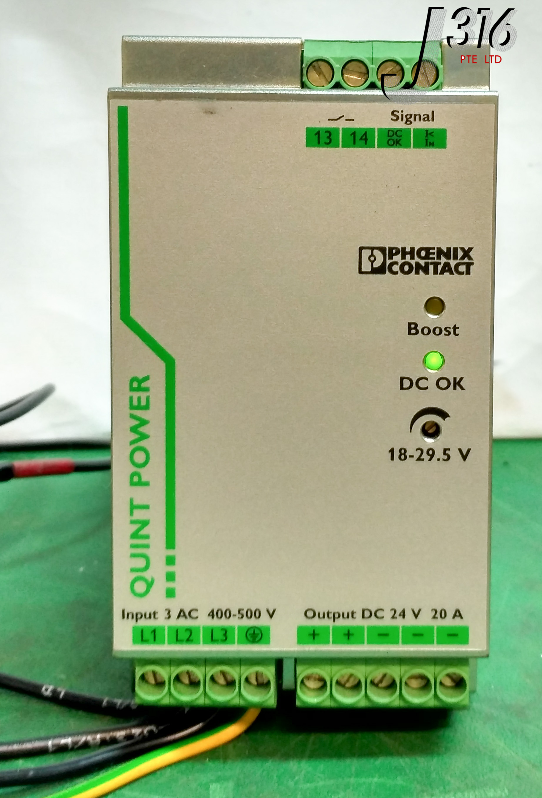 インバーター 9385 PHOENIX CONTACT POWER SUPPLY, O/P 24VDC 20A, 2866792 QUINT-PS